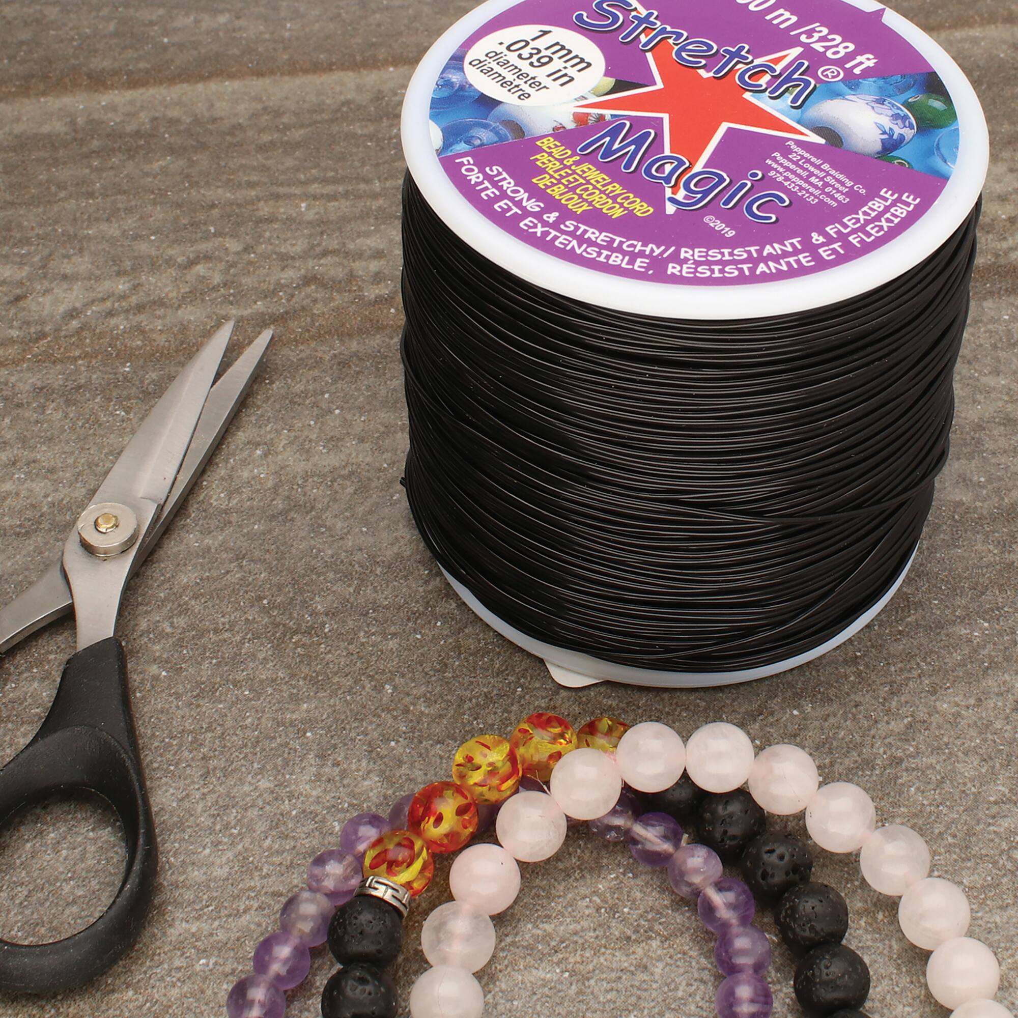 Stretch Magic® 1mm Black Bead & Jewelry Cord